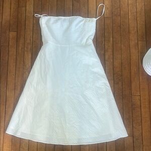 landed end linen dress